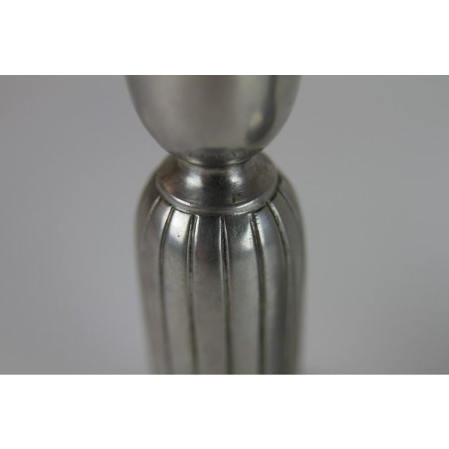 Art Deco Pewter Candle Holders by Just Andersen, 1930s, Set of 2 For Sale - Image 4 of 16