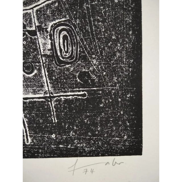 Will Faber, Night Labyrinth, 1974, Linocut For Sale - Image 6 of 9