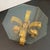 Late 20th Century Hollywood Regency Scrolled Gilt Octagonal Glass Side Table For Sale - Image 4 of 7
