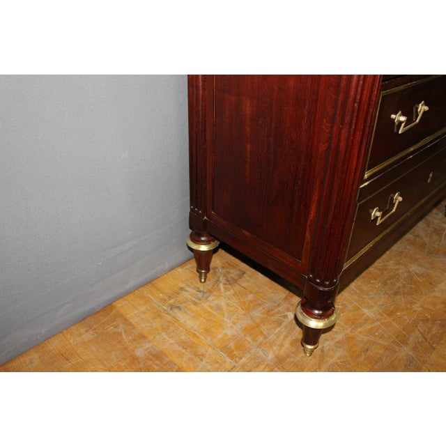 Louis XVI Style Mahogany Chest of Drawers, 18th Century For Sale - Image 9 of 17