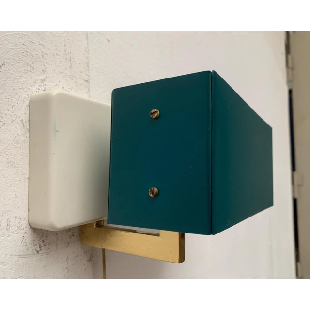 White Mid-Century German Minimalist Wall Lamp from Kaiser Leuchten For Sale - Image 8 of 18