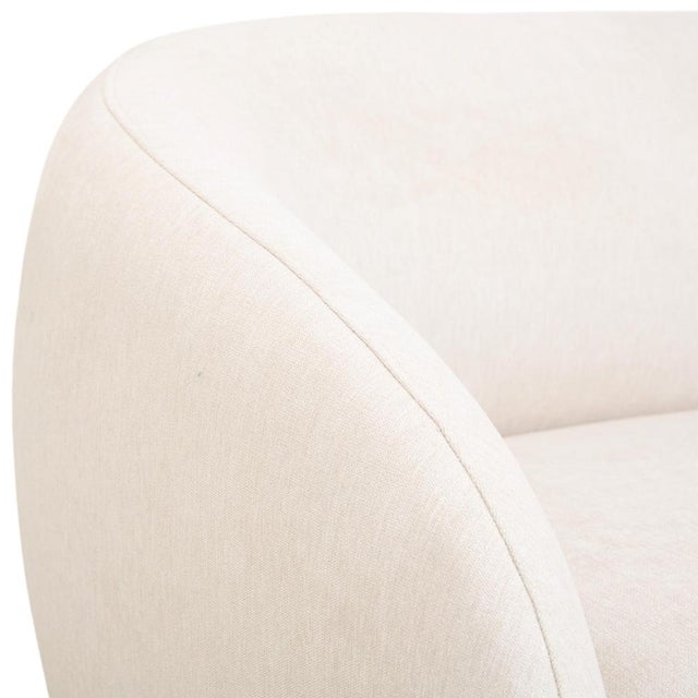 Textile Bolzano Fabric 3-Seater Sofa, Armchair and Ottoman in Cream Leather from BoConcept, Set of 3 For Sale - Image 7 of 18