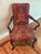 Hickory Silk Damask Brocade Carved Wood Accent Chair For Sale - Image 9 of 9