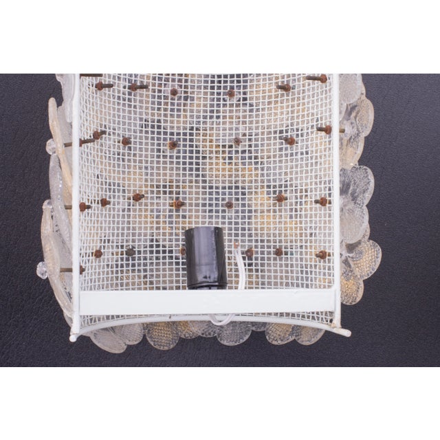 Set of 2 Gold Murano Glass Wall Light Flower by Seguso, 1960 For Sale - Image 6 of 11