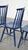 Blue Wooden Dining Chairs, 1960s, Set of 3 For Sale - Image 9 of 13
