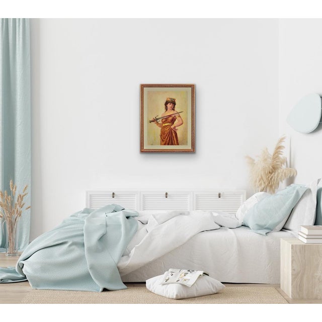 Charles Bellay, Salome with Bloodied Sword, 1860s, Watercolor on Paper, Framed For Sale - Image 18 of 18