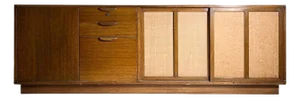 Architectural Harvey Probber Sideboard Credenza Cabinet
