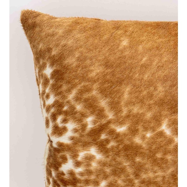 Modern Cowhide Throw Pillows, Pair For Sale - Image 4 of 9