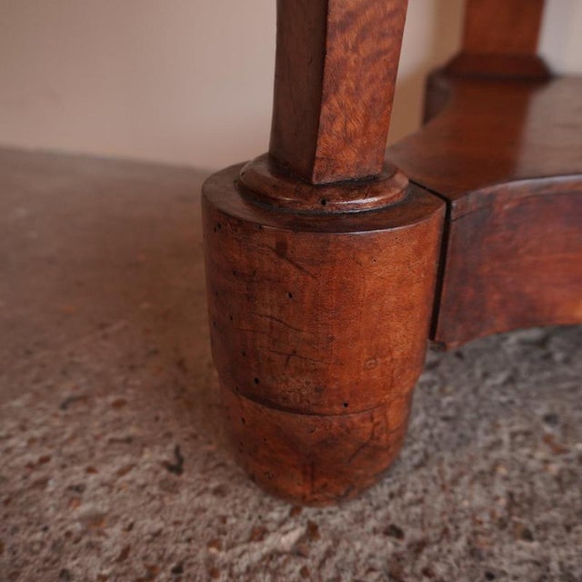 Marble and Walnut Console Table For Sale - Image 18 of 18