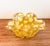 1950s Barovier & Toso Murano Yellow Spots Gold Flecks Italian Art Glass Flower Form Bowl For Sale - Image 14 of 16