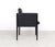 1980s Arco Cubist Black Leather Chairs, 1980s, Set of 4 For Sale - Image 5 of 14