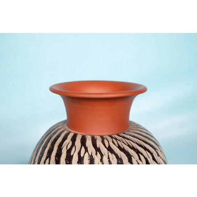 Mid-Century Modern Vintage Abstract Pottery Vase from Wekara, Germany, 1960s For Sale - Image 3 of 12