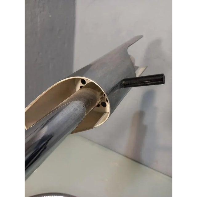 Silver Model F233 Table Lamp by Etienne Stopgier for Monix, 1960s For Sale - Image 8 of 9