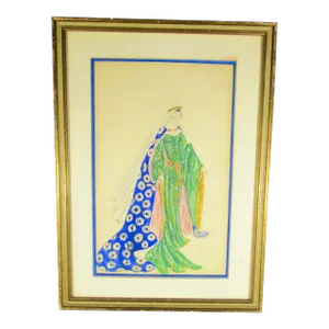Theater Costume Drawing Medieval Queen