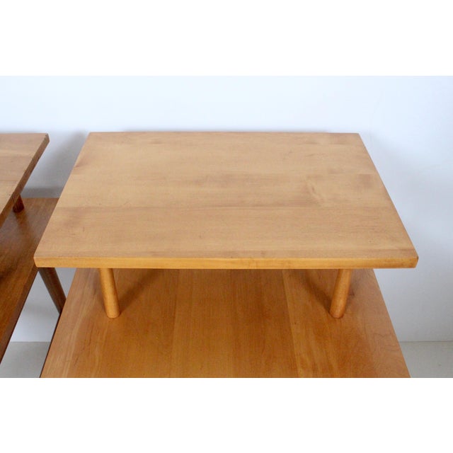 Mid-Century Modern Paul McCobb Planner Group Birch Step End Tables, 1960's - A Pair For Sale - Image 3 of 13