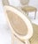 Wood Set of 7 Swedish White Wash Paint Decorated Oval Cane Backs Dining Chairs NICE! For Sale - Image 7 of 11