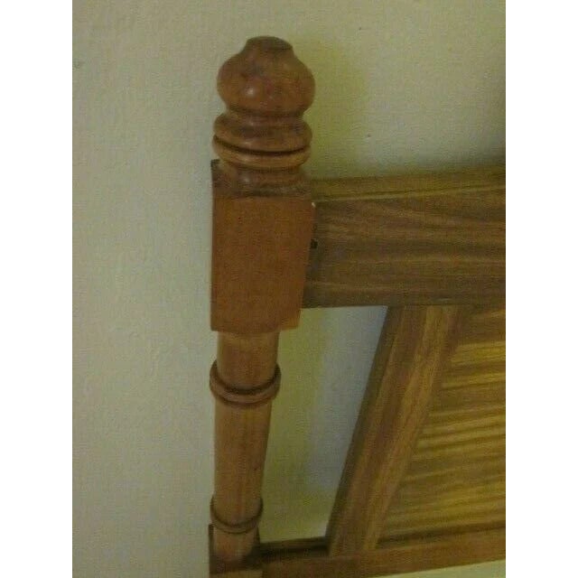 1980s 1980s Faux Bamboo Hollywood Regency Twin Headboard Caramel Color For Sale - Image 5 of 6
