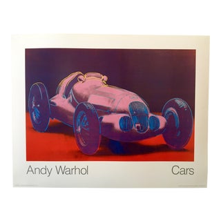 1980s Pop Art Poster of Formula One Car by Andy Warhol For Sale