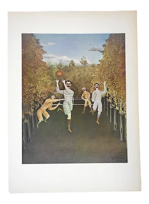 Vintage Ltd. Ed. Post-Impressionist/Surrealist Lithograph-Henri Rousseau (Fr. 1844-1910)
