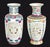 Group of Two Chinese Reticulated Porcelain Baluster Vases, 20th century, each with polychrome decoration and pierced...