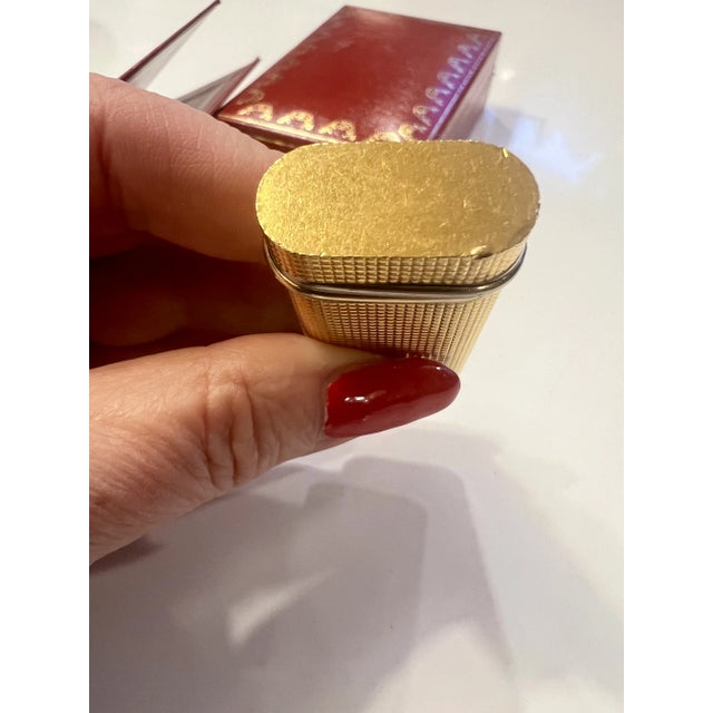Vintage Lighter in Gold Plating with Trinity Circlet & Travel Case from Cartier, 1983, Set of 2 For Sale - Image 9 of 12