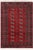 Rustic Bokhara Red/Blue Hand Knotted Wool Rug For Sale - Image 9 of 9