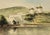An Impressionist watercolor on paper capturing the iconic whitewashed windmills of Mykonos, Greece by American artist M....