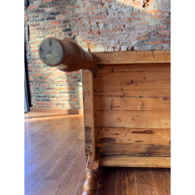 Victorian English Pine Kitchen Table, Circa 1880 For Sale - Image 10 of 12