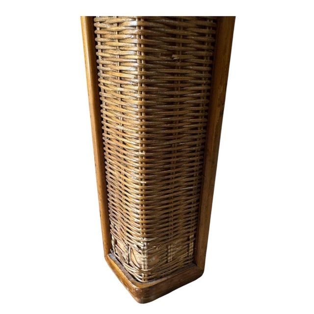 Ornamental & Decorative Materials Mid-Century Faux Bamboo/Rattan Dining Set For Sale - Image 7 of 18