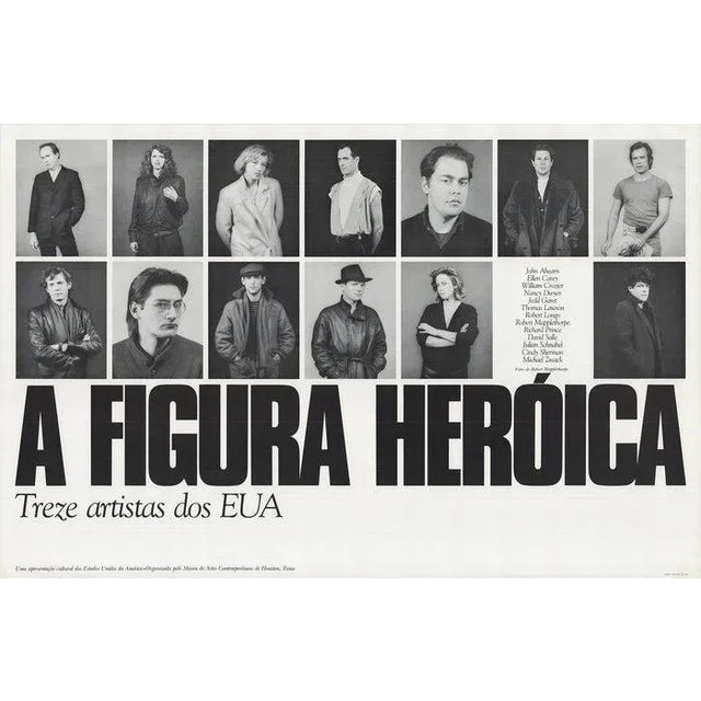 Photorealism 1974 Robert Mapplethorpe 'Thirteen Artists' Photography Black & White Offset Lithograph For Sale - Image 3 of 3