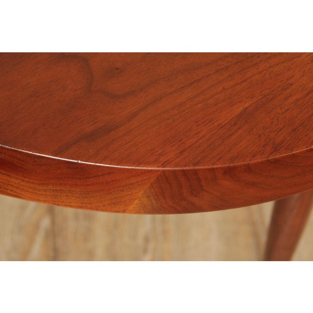 Wood Bucks County Studio Crafted Live Edge Walnut Stool or Bench For Sale - Image 7 of 13