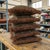 Rustic Set of 5, Tapestry Pillows With Moss Fringe For Sale - Image 3 of 6
