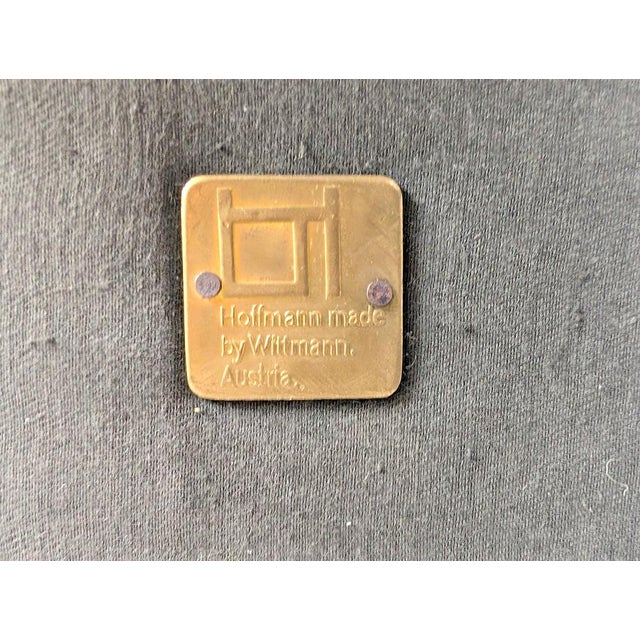 Brown Leather Sofa by Josef Hoffmann for Wittmann Kubus For Sale - Image 9 of 10