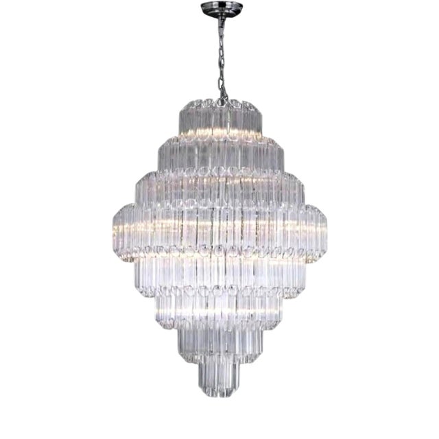 Collection Iceberg Chandelier in Metal and Glass by Jago For Sale