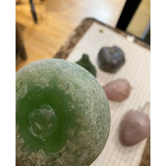 1980s Italian Murano Glass Assorted Colorful Fruit - Set of 7 For Sale - Image 9 of 10