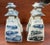 Up for sale is a Pair of Mid 20th Century Chinese Blue/White Porcelain Watch Tower Figurines. They each measure 6 5/16"...