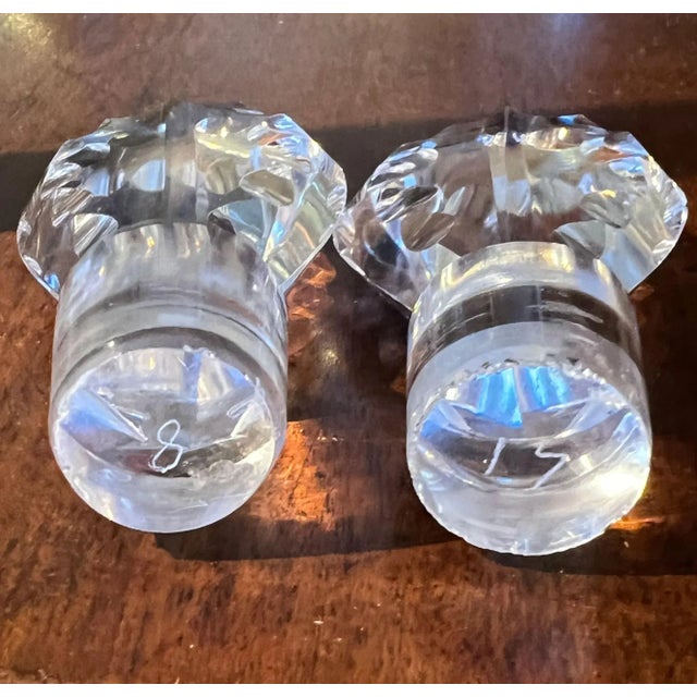 Pair English Harry Powell for Whitefriars Glass Spanish Cut Decanters For Sale In Denver - Image 6 of 12