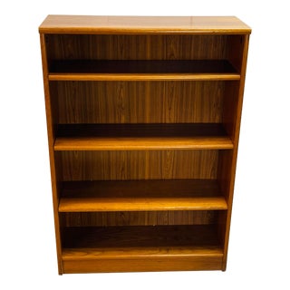 Vintage 1970s Teak Wood Bookcase For Sale