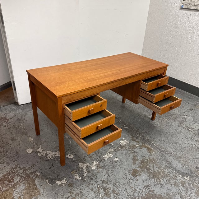 Domino Mobler Double Pedestal Desk, Circa 1960s For Sale - Image 10 of 12