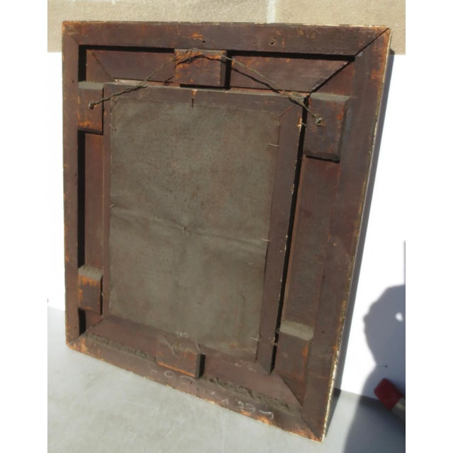 17th Century Antique Framed 17th Century Mexican Retablo For Sale - Image 5 of 7