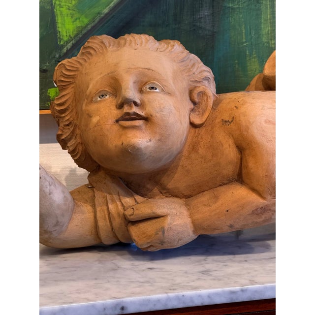 Traditional 19th Century Carved Wooden Figure For Sale - Image 3 of 9