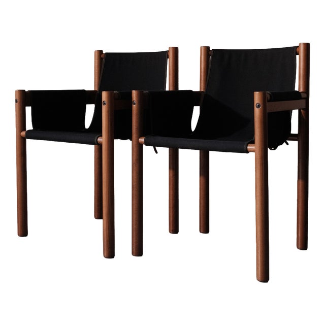 Ibisco Safari Chairs, 1980s, Set of 2 For Sale