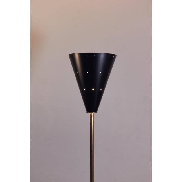 Mid-Century Modern Mid-Century Brass and Marble Floor Lamp attributed to Ostuni for Oluce, 1950s For Sale - Image 3 of 13