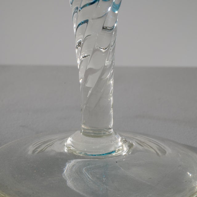 1960s Italian Blue Glass Goblet For Sale In Greensboro - Image 6 of 18