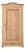 Antique English Pine Single Door Cupboard For Sale