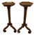 Antique Dutch Walnut and Kingwood Pedestal Torcheres, 1800, Set of 2 For Sale