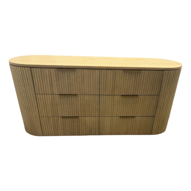 Rh Byron 6-Drawer Dresser — 72” Light Oak | Solid American White Oak | Artisan Crafted For Sale