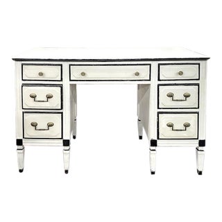 Mid Century Desk With Original Hardware For Sale