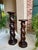 PAIR Set of 2 Antique French Pedestal Stand BARLEY TWIST Oak LARGE Plant Columns. Direct from France, a fabulous PAIR of...