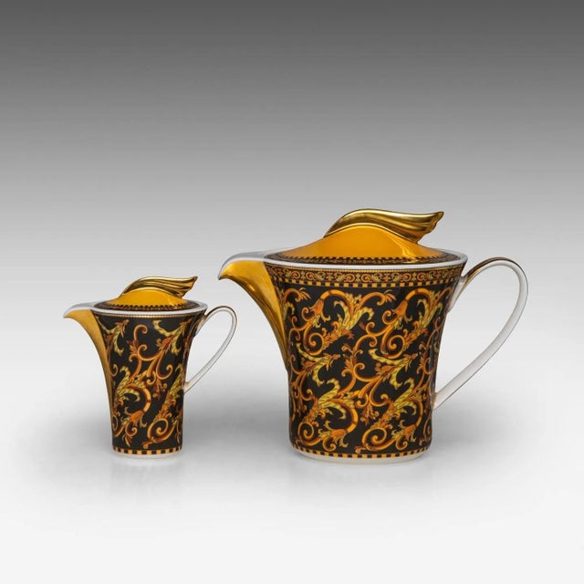 Barocco Ikarus Dinnerware Set by Gianni Versace for Rosenthal, 1990s, Set of 70 For Sale - Image 13 of 18